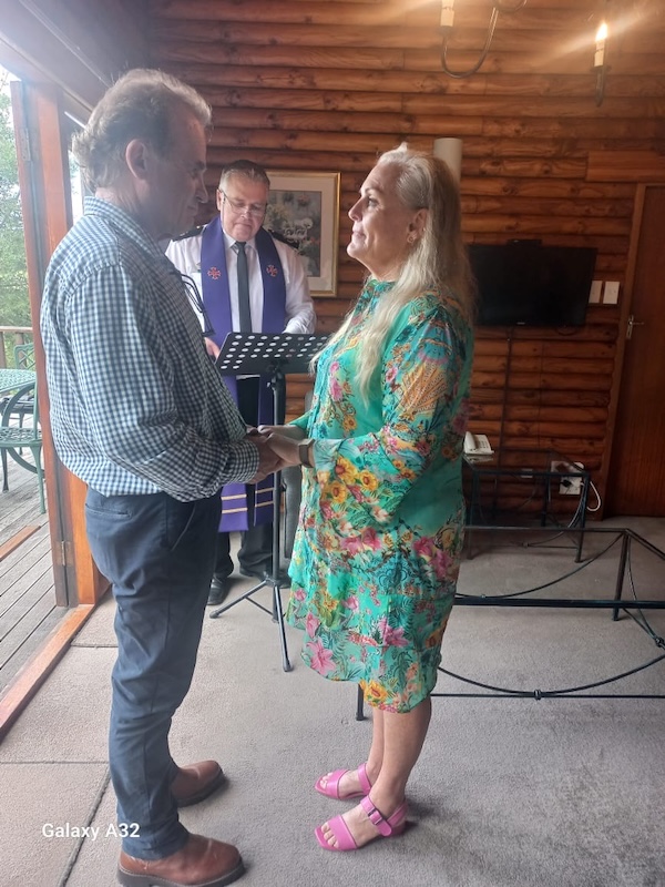 Wedding ceremony by Dr. Gerrit Rademeyer in Citrusdal
