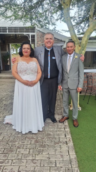 Wedding ceremony by Dr. Gerrit Rademeyer in Citrusdal