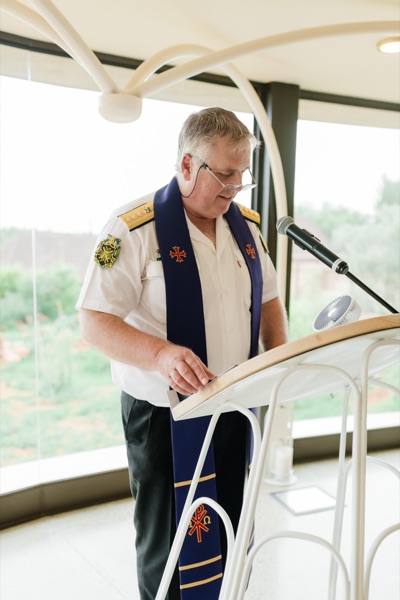 Wedding ceremony by Dr. Gerrit Rademeyer in Citrusdal