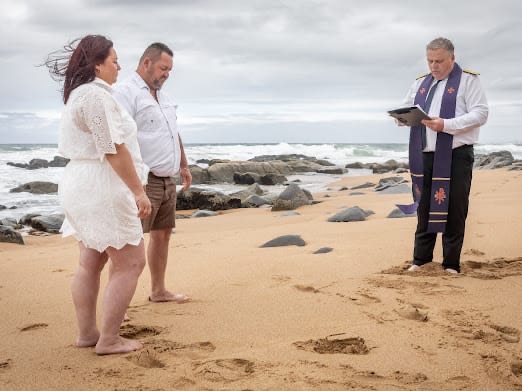 Wedding ceremony by Dr. Gerrit Rademeyer in Citrusdal