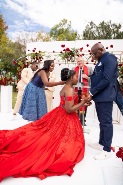 Wedding ceremony by Dr. Gerrit Rademeyer in Citrusdal