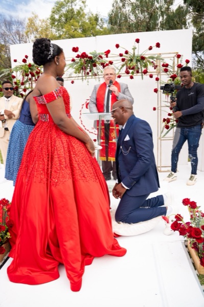 Wedding ceremony by Dr. Gerrit Rademeyer in Citrusdal